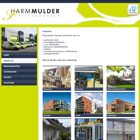 webdesign Harm Mulder Schilderwerken